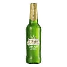 Cerveja Long Neck Stella Artois Pure Gold.